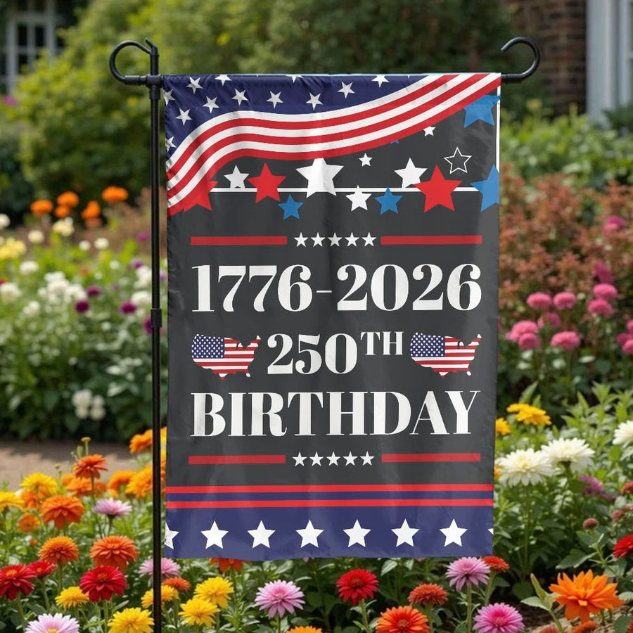 USA 250th Anniversary Garden Flag | 1776-2026 Patriotic Decor | Premium Weather-Resistant Polyester | Independence Day Gift For Home Garden