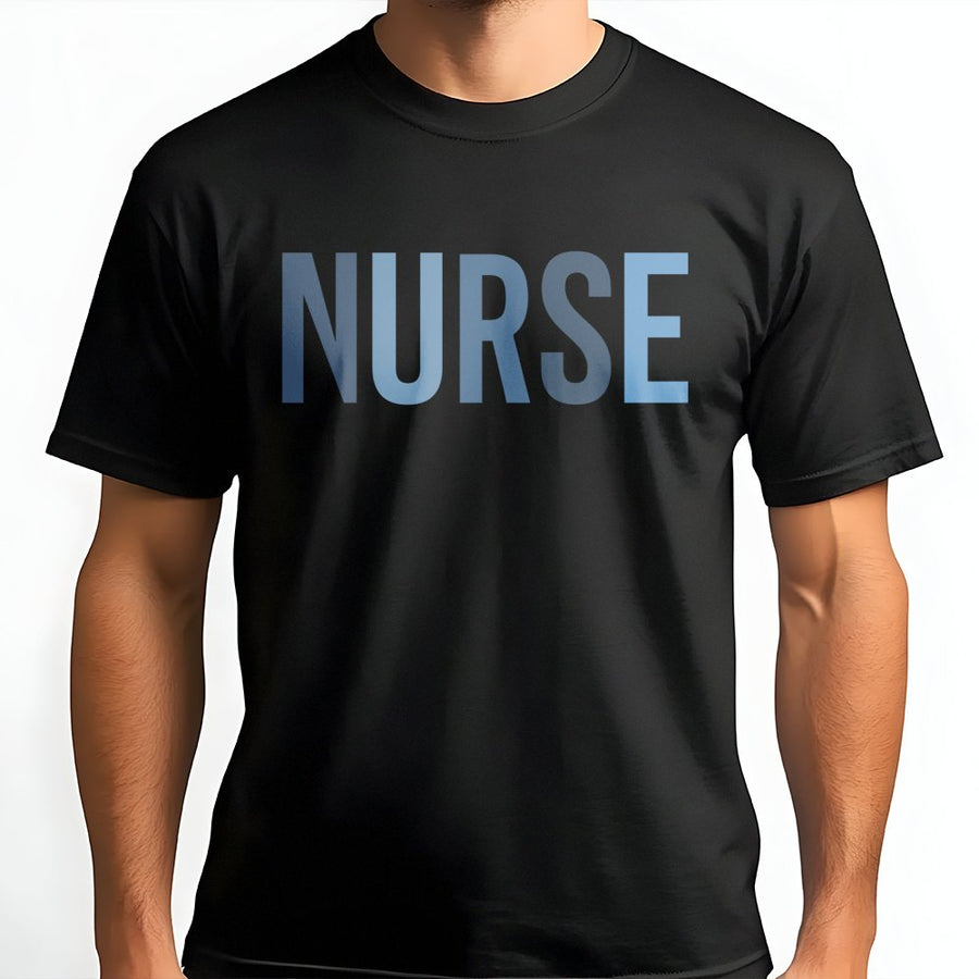 Nurse T-Shirt | Minimalist Graphic Lettering Design | Premium Cotton | Thoughtful Nursing Student Graduation Gift & Healthcare Worker Apparel