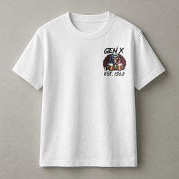 Gen X T-Shirt | Patriotic Grim Reaper Beer Design | Soft 100% Cotton | Premium 1968 Birthday Gift for Men and Women