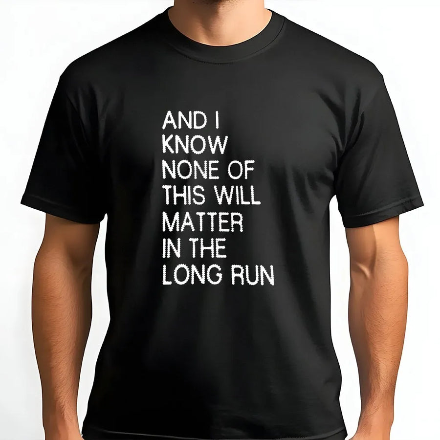 Existential Quote T-Shirt | Y2K Aesthetic Minimalist Text Design | Premium Cotton-Blend Sweatshirt | Sarcastic Philosophy Gift for Adults