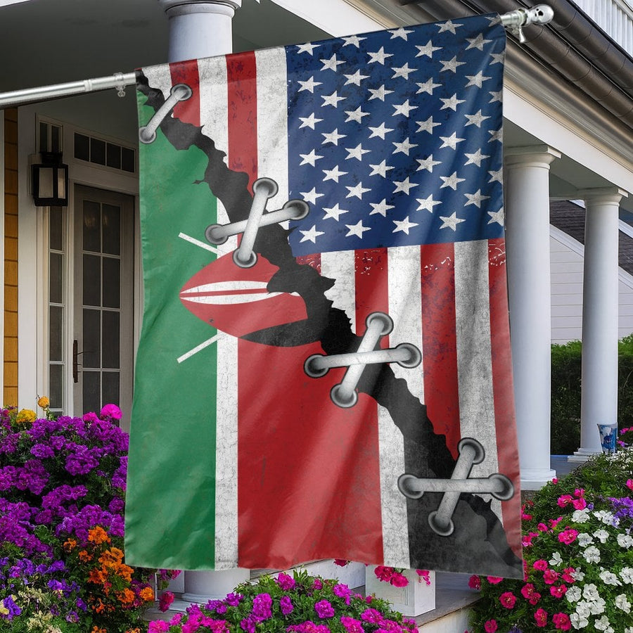 USA Kenya Friendship Flag | Dual Nation Heritage Unity Banner | Weather-Resistant Premium Polyester | House Decor Gift for Patriotic Families