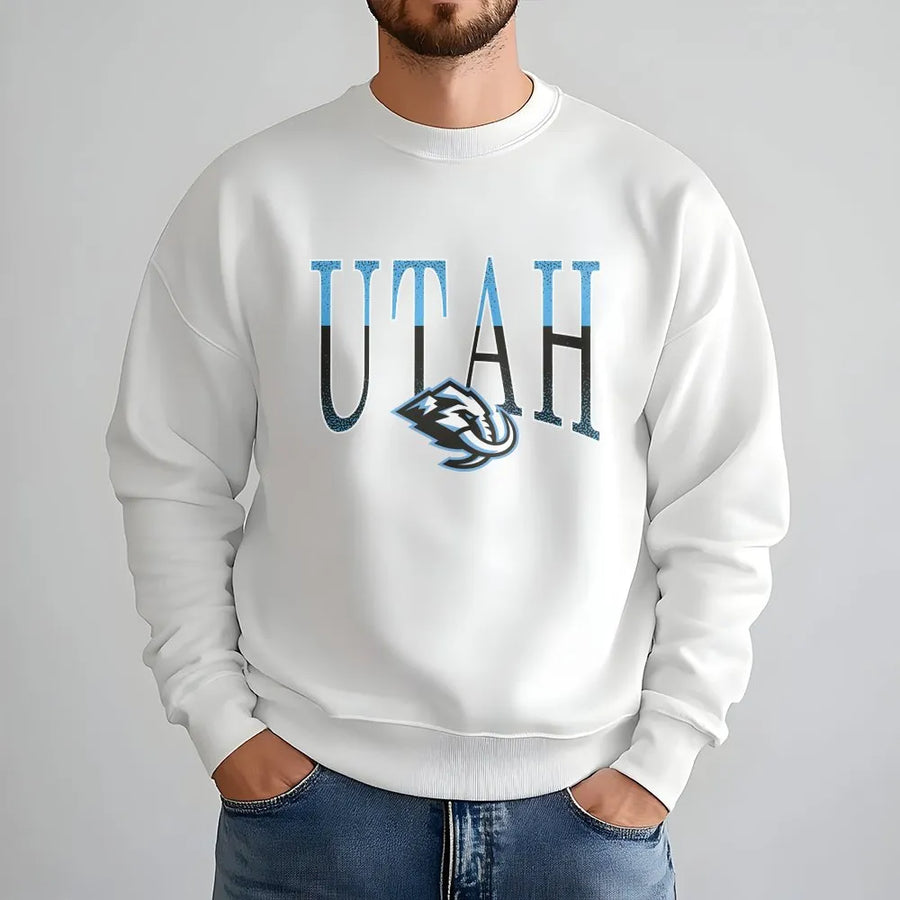 Utah Hockey Sweatshirt | New Team Logo Graphic | Premium Crewneck | Collector's Gift for Hockey Fans