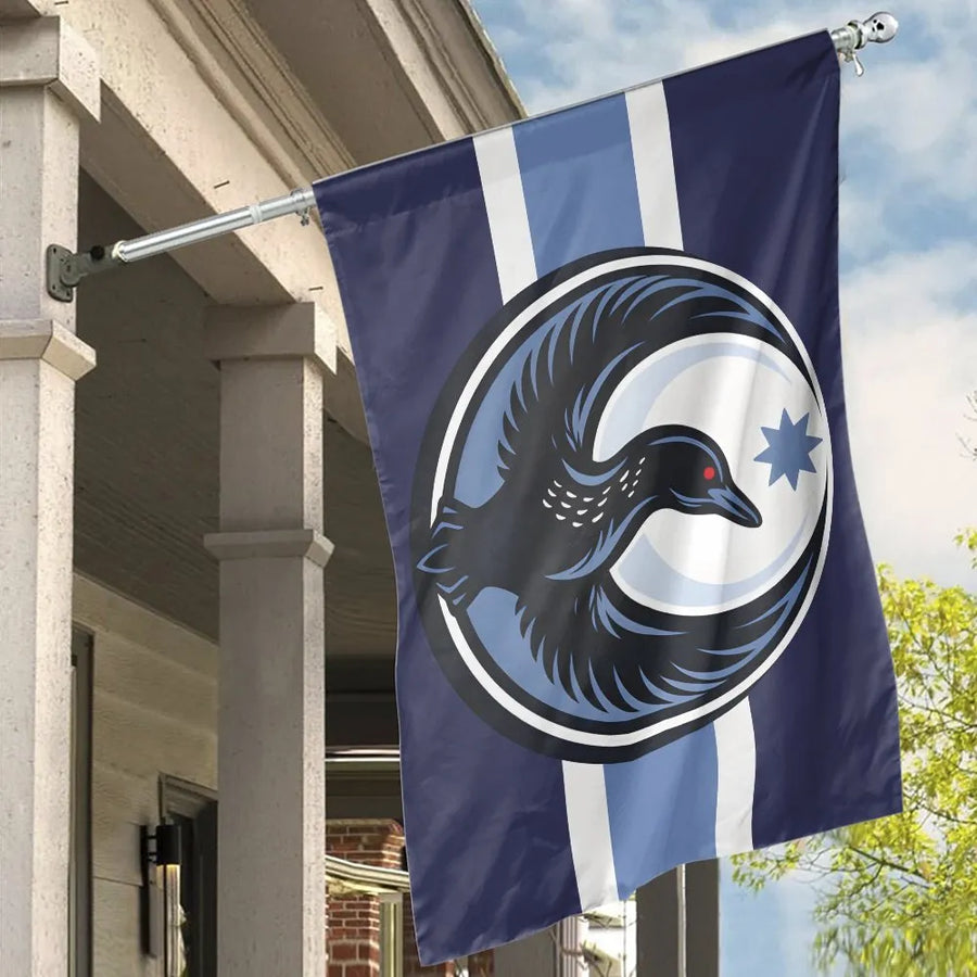 Minnesota North Star House Flag | Unofficial MN Loon & Star Design | Premium Weather-Resistant Polyester | Gift for Minnesotans & Porch Decor