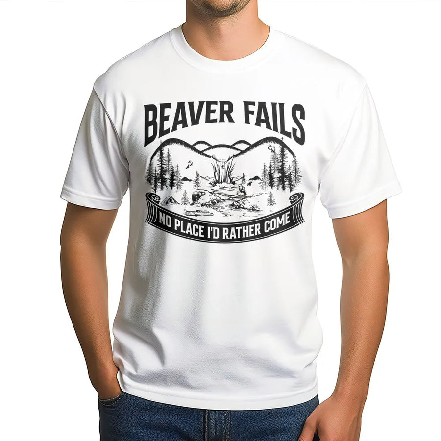 Beaver Falls Funny T-Shirt | Sarcastic Nature Graphic Sweatshirt | Soft Cotton Blend Pullover | Humorous Gag Gift for Men and Women