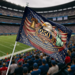 USA 250th Anniversary House Flag | 1776-2026 Collector's Design | Double Sided Polyester | Patriotic American Yard Decor Gift