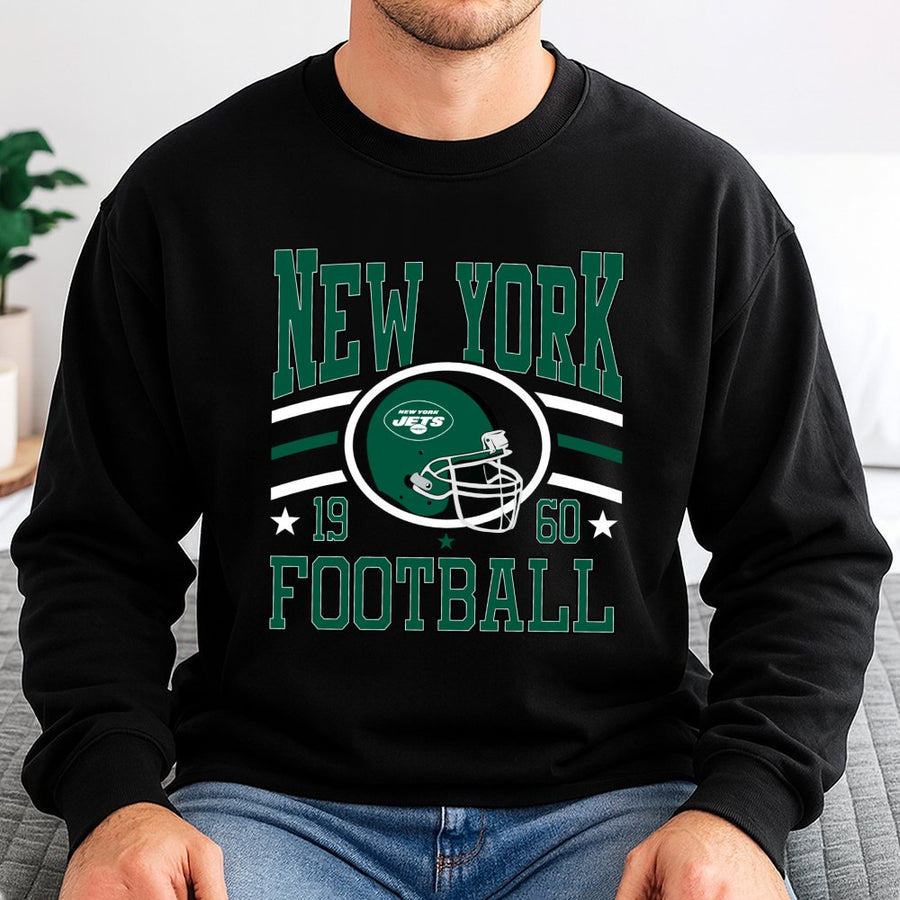 New York 1960 Football With New York Jets Helmet Logo Sweatshirt