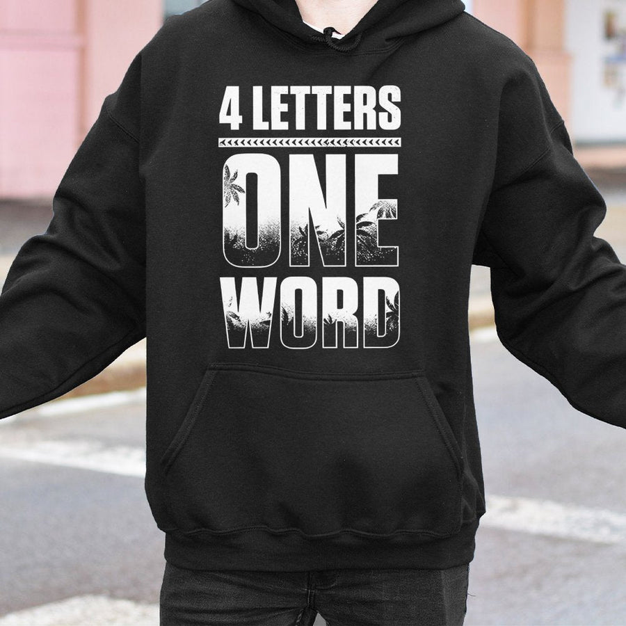 Yeet Hoodie | 4 Letters One Word Graphic Sweatshirt | Cotton-Polyester Blend | Wrestling Fan Gift for Men and Women