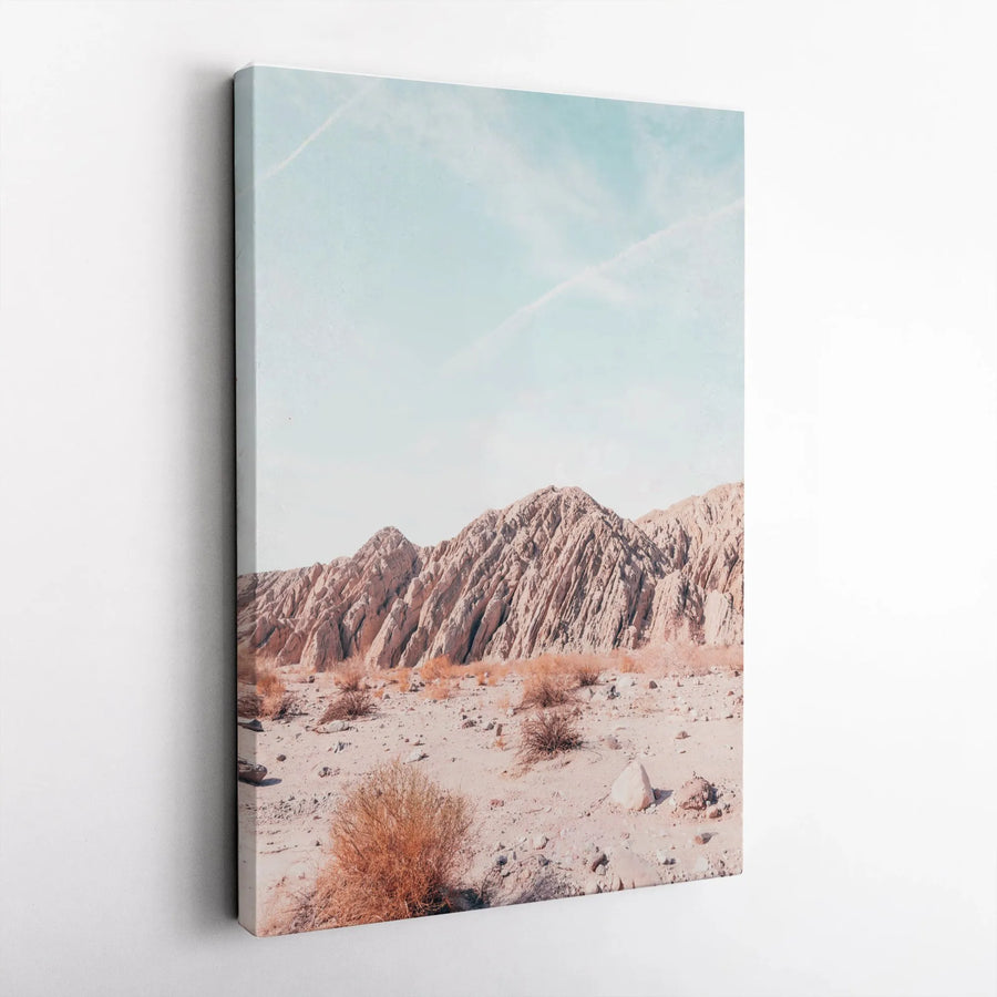 Desert Canyon Vertical Canvas | Minimalist Landscape Photography | Premium Thick Gallery Wrap Wall Art | Modern Southwestern Home Decor Gift