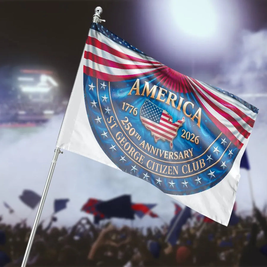 America 250th Anniversary House Flag | 1776-2026 Commemorative Banner | Weather Resistant Polyester | Collector's Patriotic Yard Decor Gift