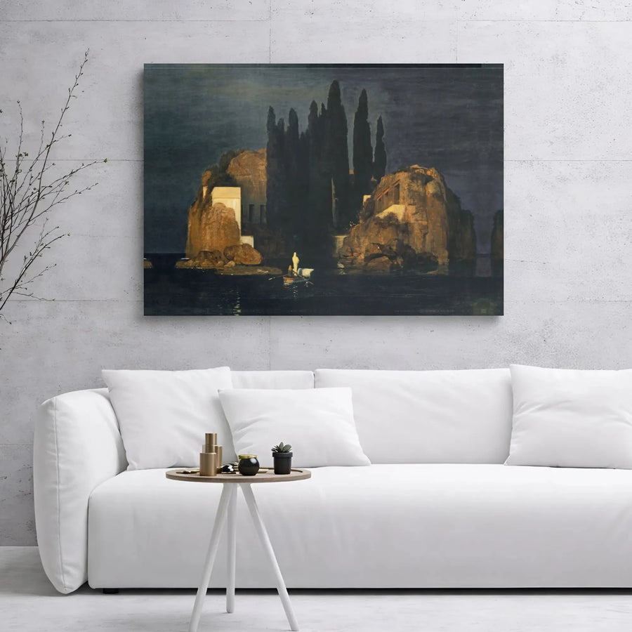 Isle of the Dead Canvas Print | Arnold Böcklin Masterpiece Reproduction | Gallery Wrapped 1.25-inch Thick Wall Art | Gothic Home Decor & Office Gift