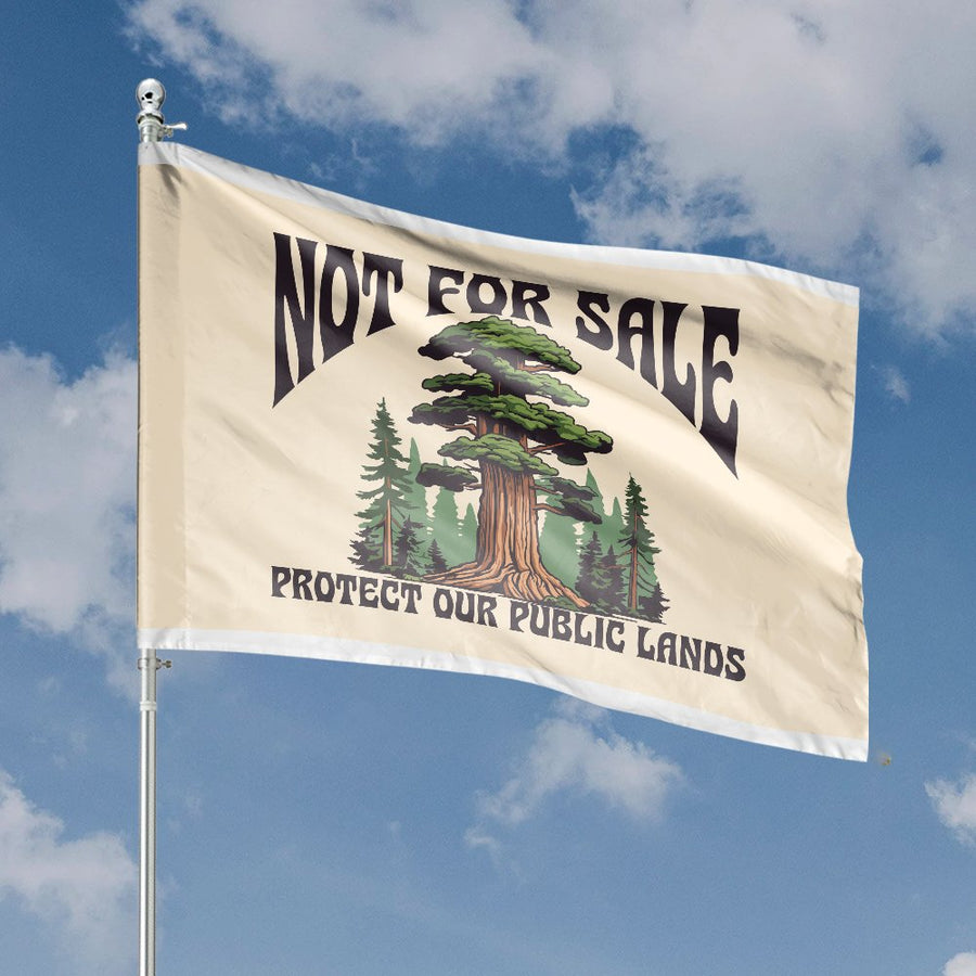 Not For Sale House Flag | Protect Our Public Lands Nature Decor | Weather-Resistant Polyester | Eco-Conscious Outdoor Gift For Nature Lovers
