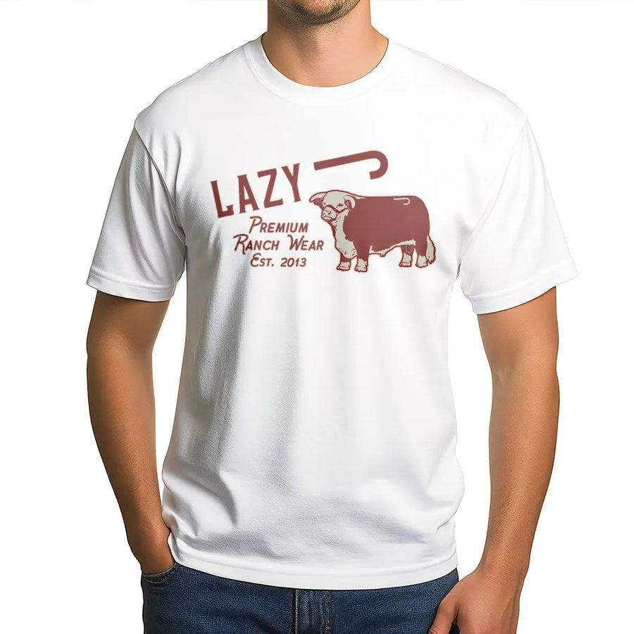 Lazy J Ranch T-Shirt | Premium Cattle Herd Graphic | Soft Cotton Western Wear | Country Life Gift For Cowboy And Cowgirl