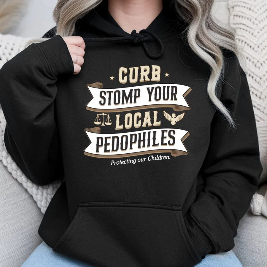 Graphic Statement Hoodie | Protecting Our Children Bold Typography | Premium Cotton Blend | Unisex Streetwear Gift for Activists