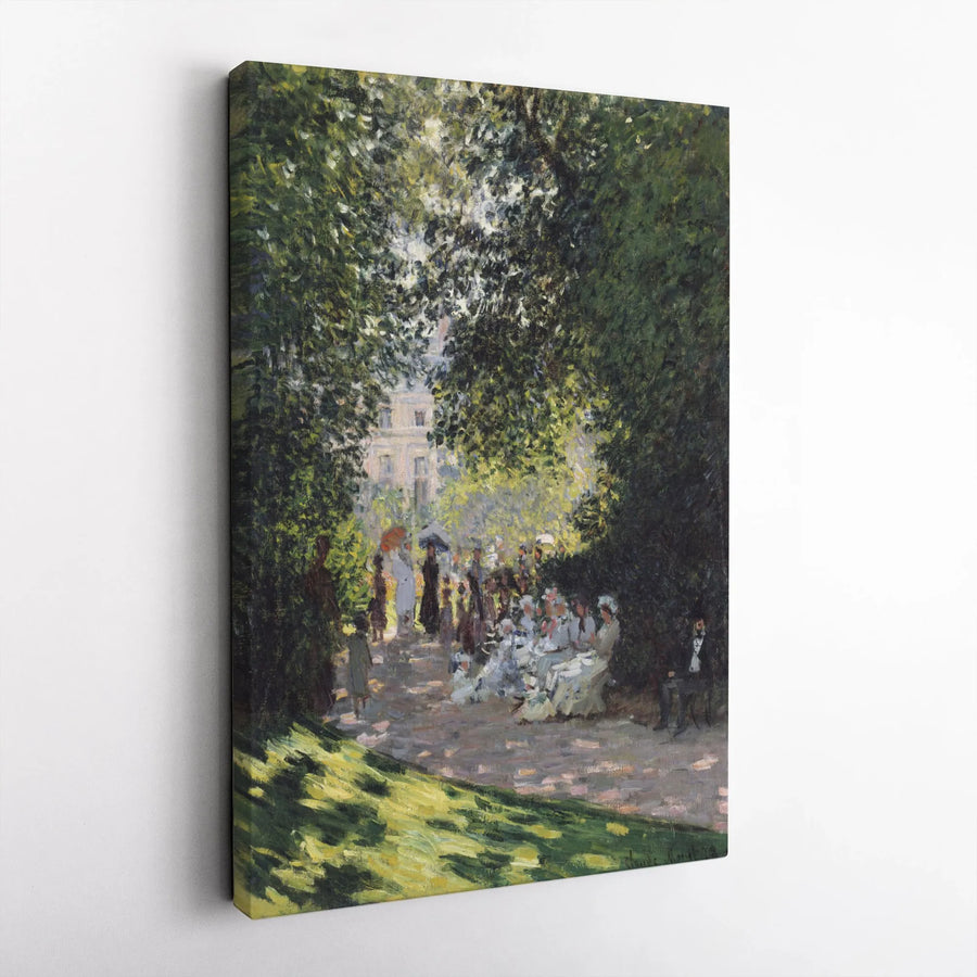Claude Monet Parc Monceau Canvas Print | Impressionist Landscape Wall Art | Gallery Wrapped 1.25 Inch Frame | Classic Museum Quality Home Decor