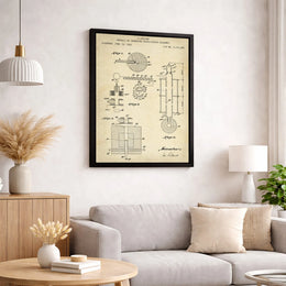 Leo Szilard Nuclear Patent Print | Vintage Science Wall Art | Premium Gallery Wrapped Canvas | Physics Teacher & Scientist Gift Idea