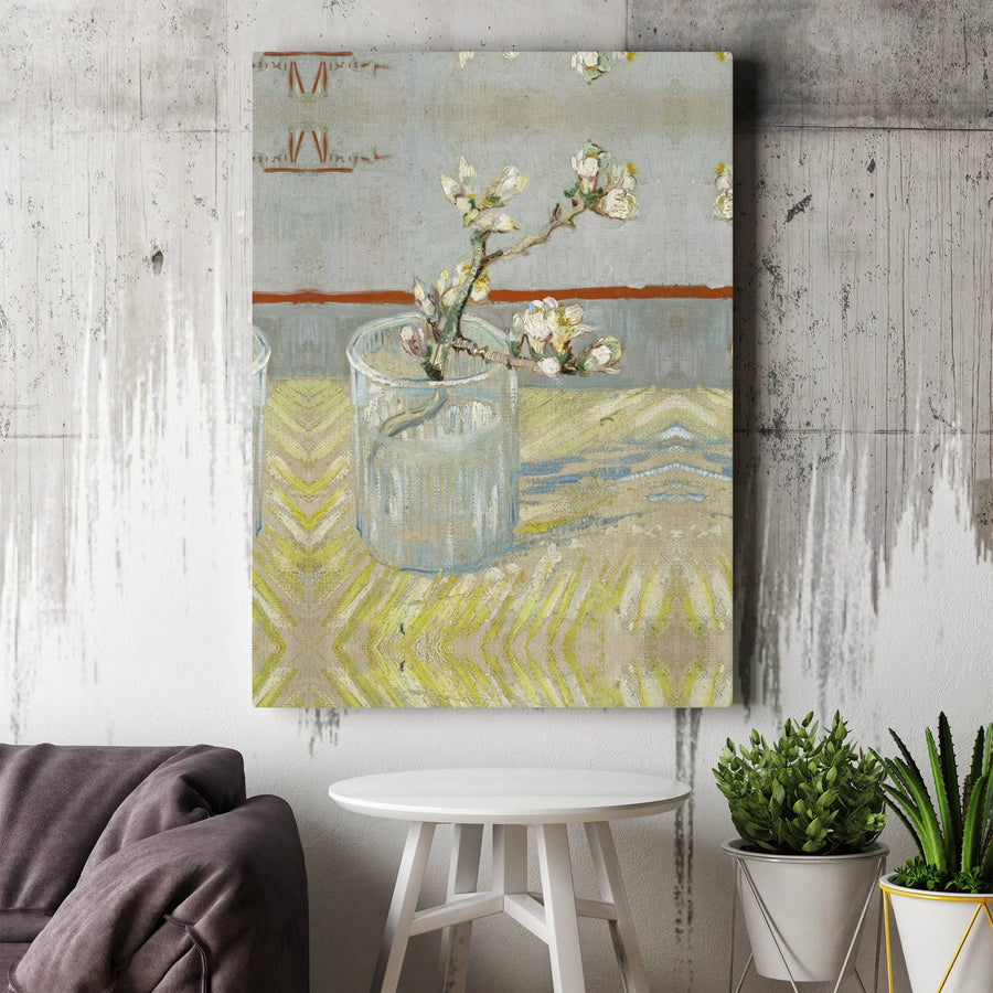 Van Gogh Almond Blossoms Canvas Wall Art | Impressionist Floral Print | Premium Gallery Wrap Decor | Gift for Art Lovers and Home Decor