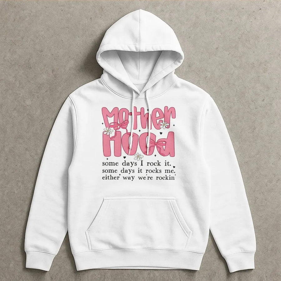 Funny Mom Hoodie | Retro Coquette Bow Graphic | Soft Cotton Tee | Sarcastic Mama Mother's Day Gift