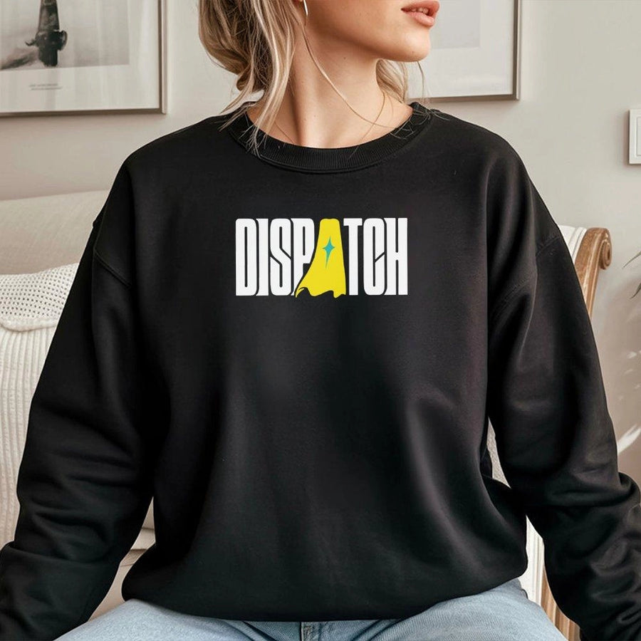Dispatch Graphic Sweatshirt | Superhero Team Character Print | Premium Cotton Blend Crewneck | Unisex Fan Gift for Adults