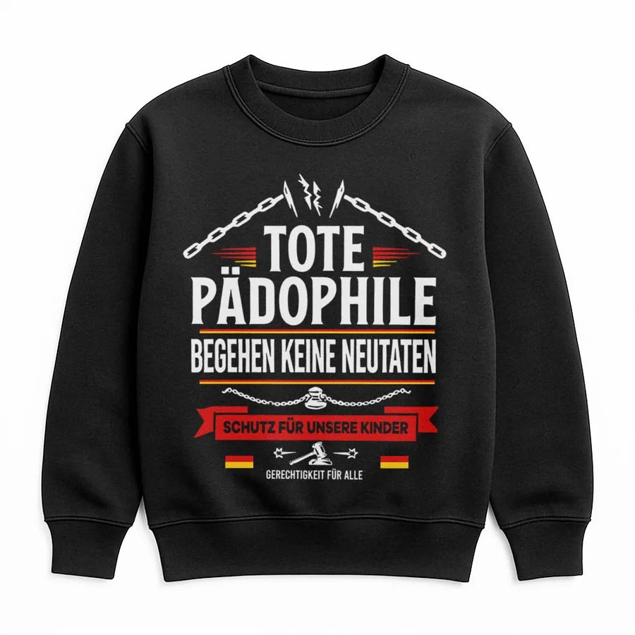 Statement Spruch Sweatshirt | Schutz für Unsere Kinder Design | Premium Unisex Pullover | Politisches Geschenk für Männer und Frauen