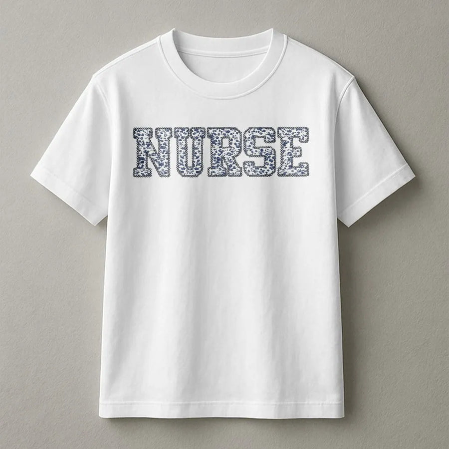 Nurse Awareness T-Shirt | Blue Ribbon Design | 100% Premium Cotton | Gift For RN Nursing Student
