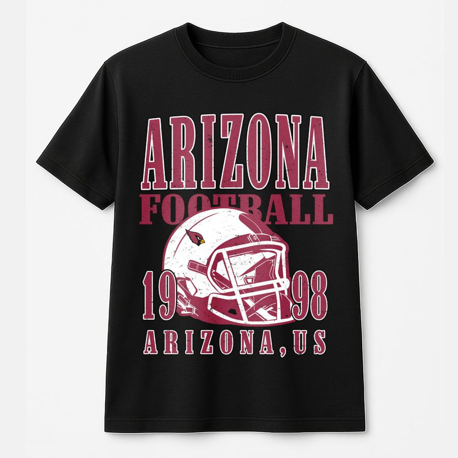 Arizona Football 1998 Arizona, Us With Arizona Cardinals Helmet T-Shirt