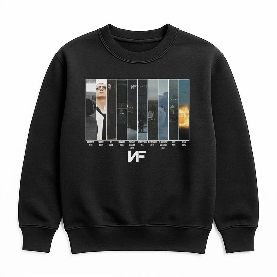 Nf Sweatshirt, Nf Full Album Sweatshirt  Nf Fear Album Sweatshirt, Gift For Fan, Fear Albums Sweatshirt,Fashion, Full