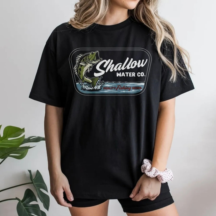 Bass Fishing T-Shirt | Vintage Style Large Mouth Bass Graphic | Premium Cotton Blend Sweatshirt | Gift for Fisherman and Anglers