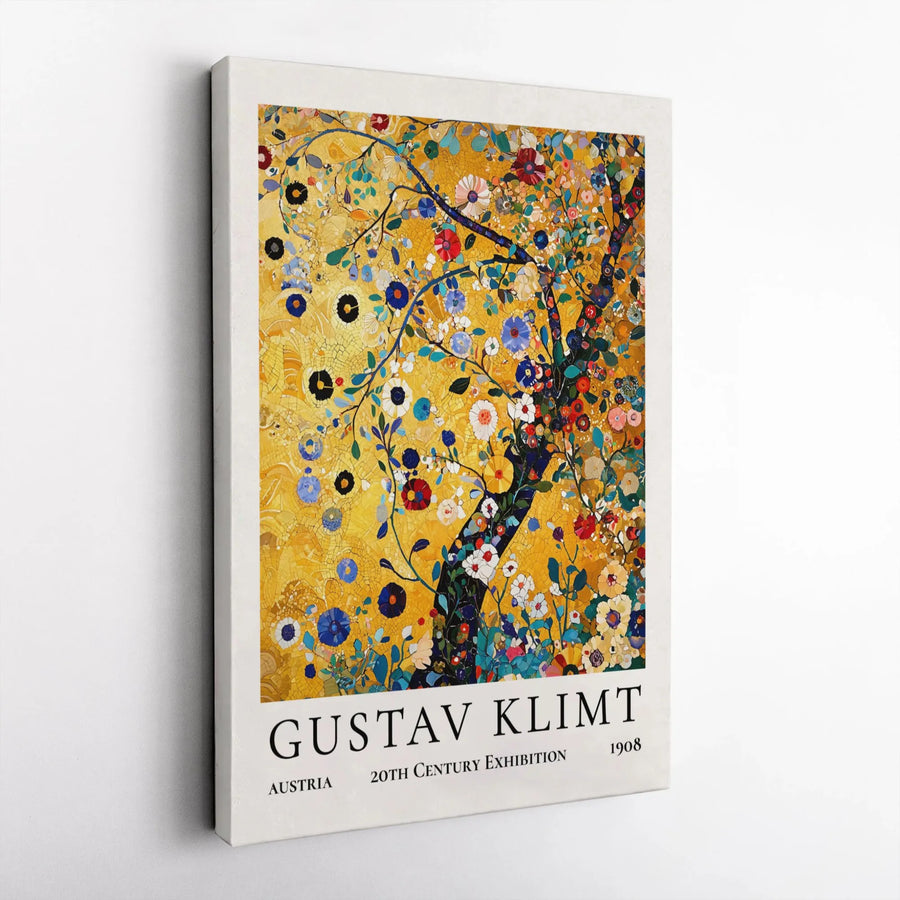 Gustav Klimt Tree Of Life Canvas Print | Exhibition Art Poster | Premium Gallery-Wrapped Wall Decor | Home Office Living Room Art Gift