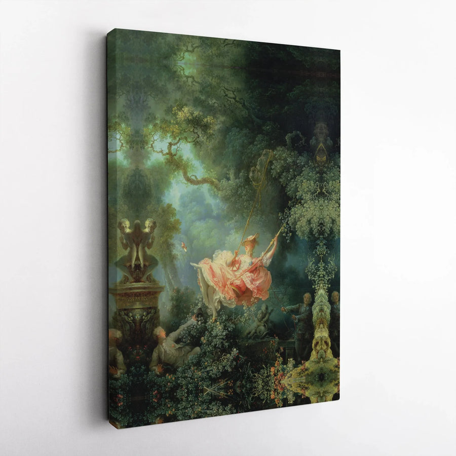 The Swing by Fragonard Wall Art | Rococo Masterpiece Fine Art Print | Premium Gallery-Wrapped Canvas | Classic Home Decor for Art Lovers