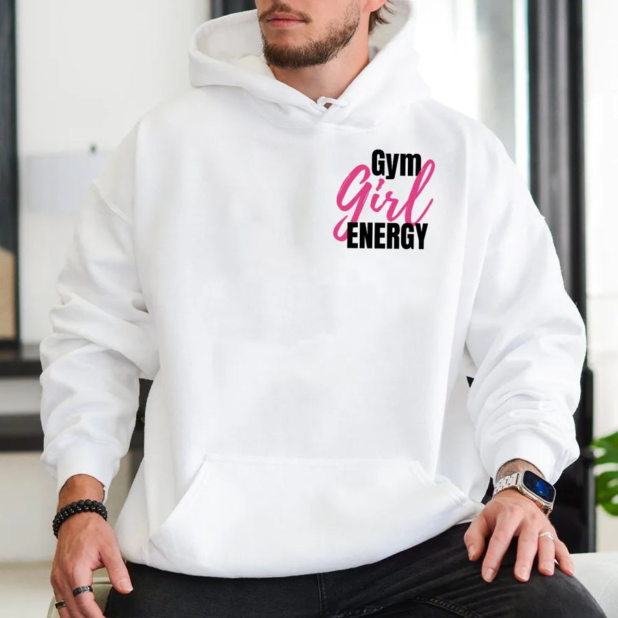 Gym Girl Energy Hoodie | Cute Workout Graphic Tee | Premium Cotton Fitness Apparel | Gift for Weightlifter Women