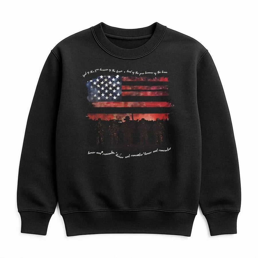 American Flag Soldier Sweatshirt | Distressed Veteran Tribute Graphic | Premium Comfort Colors Tee | Memorial Day Gift for Patriots