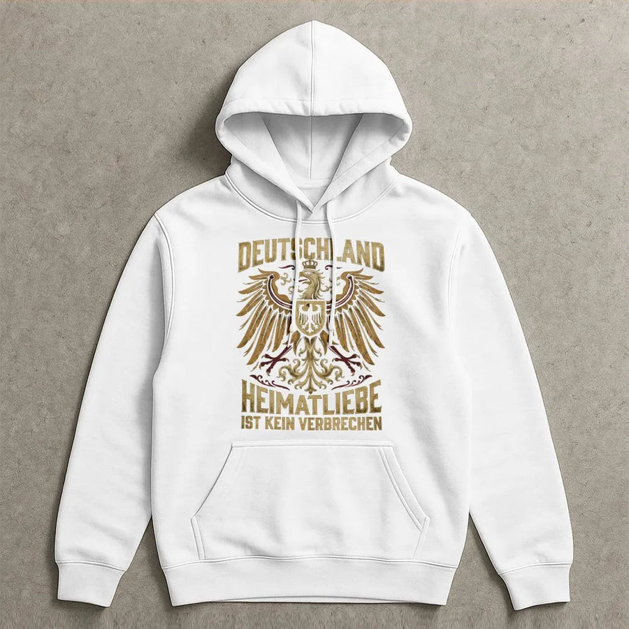 German Eagle Hoodie | Vintage Deutschland Adler Graphic | Premium Cotton Shirt | Patriotic Heimatliebe Gift for Germans