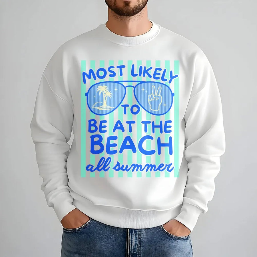 Summer Ballpark Sweatshirt | Most Likely To Be At The Ballpark Graphic Tee | Soft 100% Cotton Shirt | Funny Gift for Baseball Mom or Softball Dad