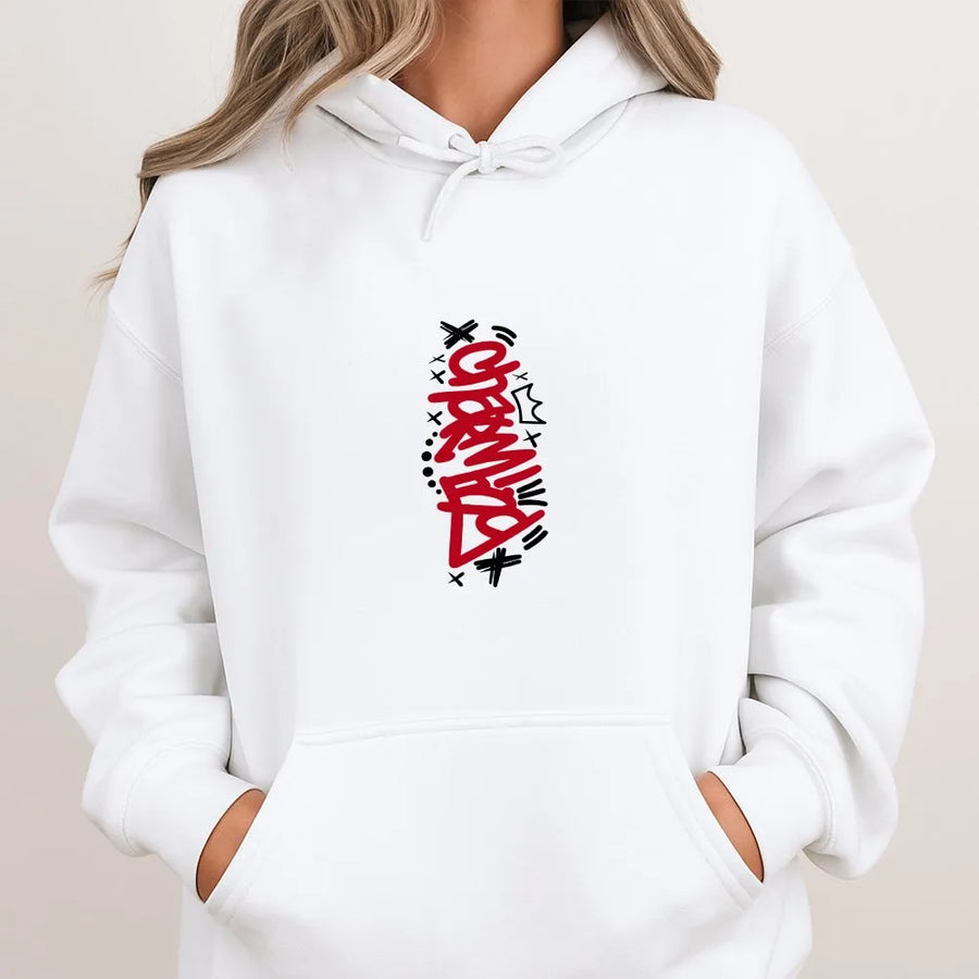 Champ Graffiti Hoodie | Urban Streetwear Graphic Sweatshirt | Premium Cotton Blend | Gift for Hip Hop & Street Art Fans