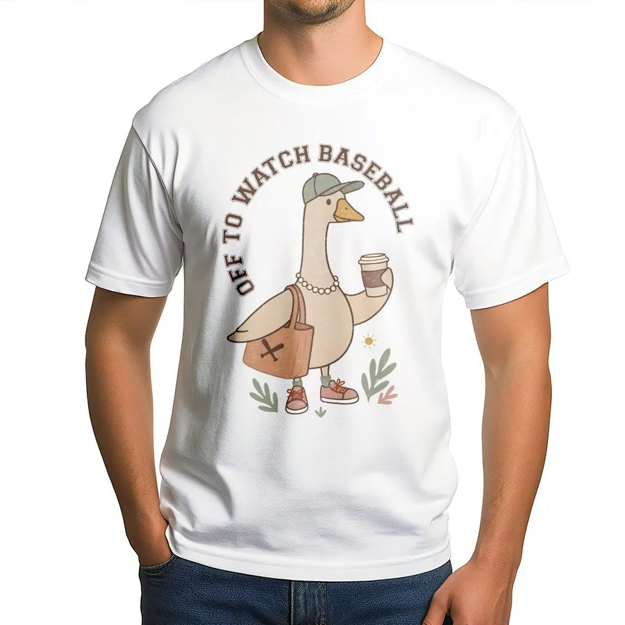 Silly Goose Baseball Shirt | Funny Game Day Graphic Tee | Premium 100% Cotton | Retro Baseball Mama Gift for Women
