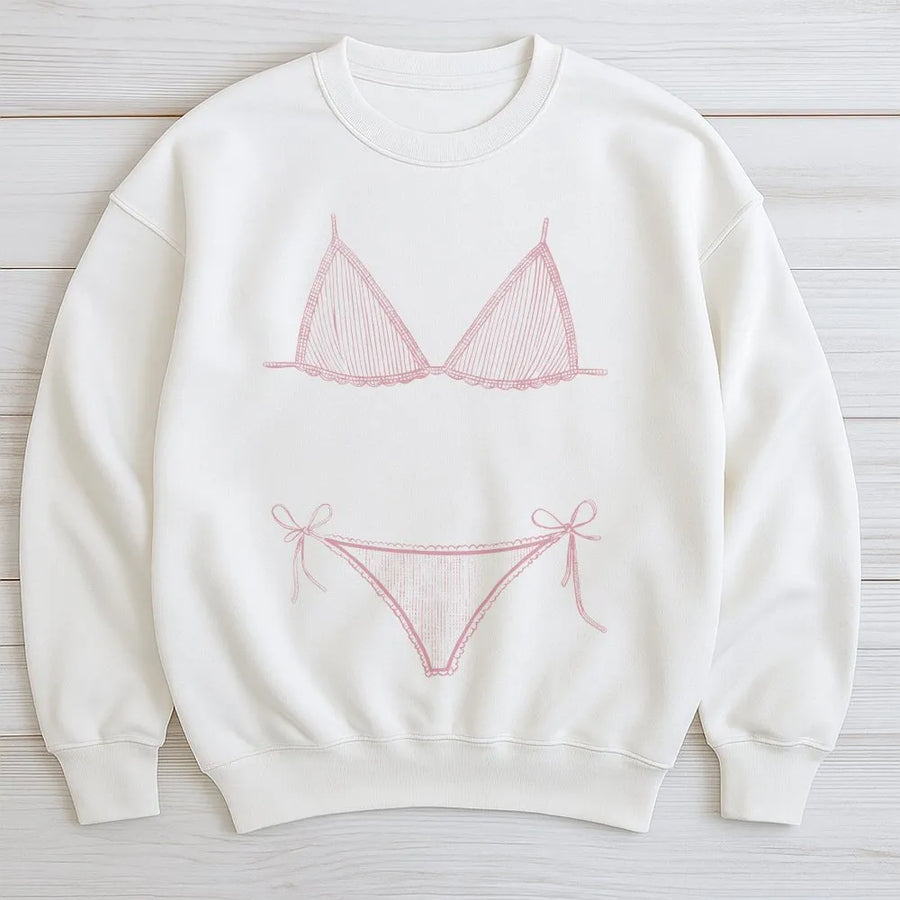 Bikini Illusion Sweatshirt | Funny Last Splash Bachelorette Tee | Premium Comfort Colors | Summer Vacation Gift for Bride Tribe