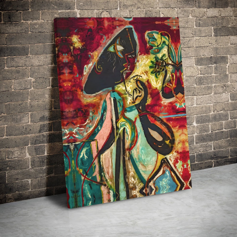 Abstract Expressionist Figure Canvas Print | Bold Modern Wall Art Decor | Premium 1.25-inch Gallery Wrap | Artistic Gift for Home and Office