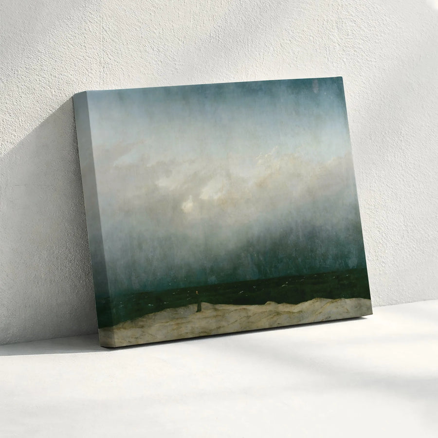 The Monk by the Sea Canvas Wall Art | Caspar David Friedrich Moody Seascape | Premium Fine Art Reproduction | Classic Painting Home Decor Gift