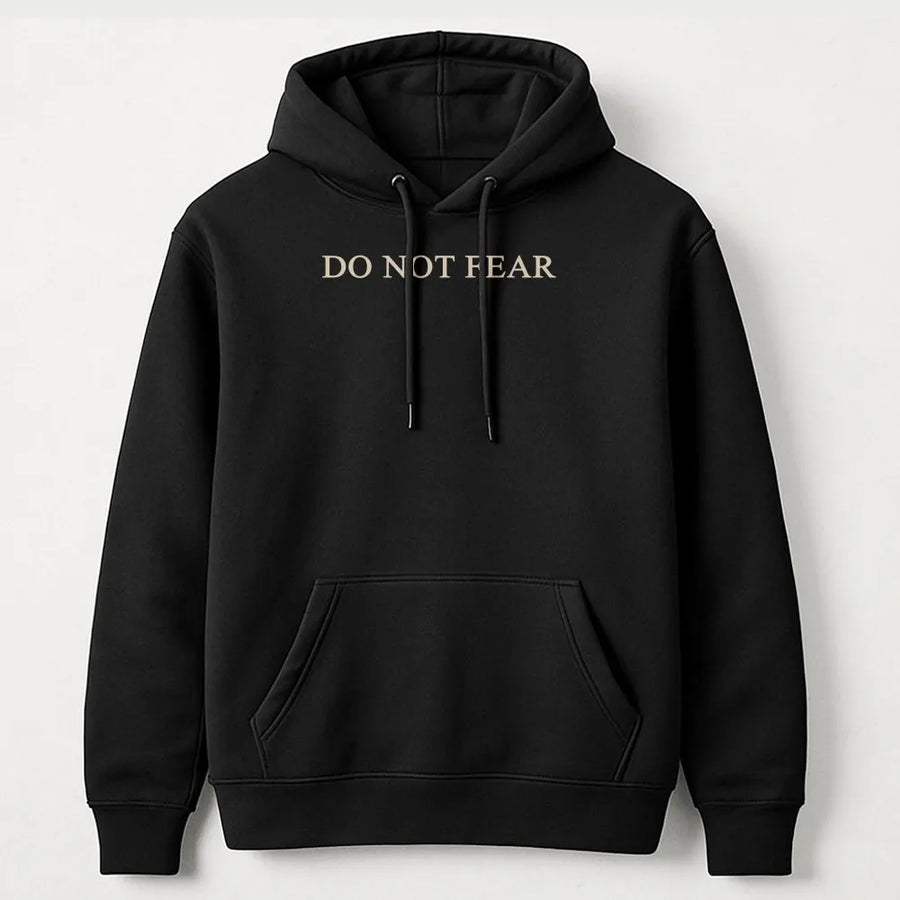 Do Not Fear Graphic Hoodie | Minimalist Christian Faith Apparel | Premium Cotton Blend | Inspirational Religious Gift For Men And Women