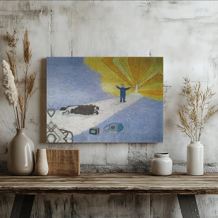 Spiritual Journey Wall Art | Light Being Awakening Canvas Print | Premium Gallery-Wrapped Decor | Religious & Inspirational Gift