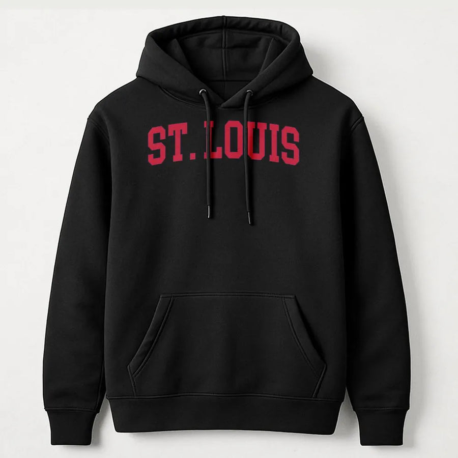 St. Louis Hoodie | Vintage Varsity College Sweatshirt | Premium Cotton Blend | City Pride Apparel Gift for Men & Women