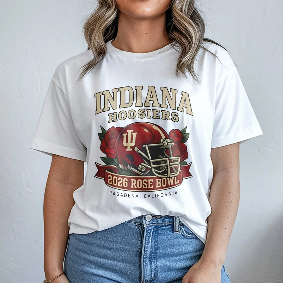 Indiana Rose Bowl Helmet T-Shirt, 2026 Pasadena Football T-Shirt, Unisex Football Appreal Womenswear Menswear Top