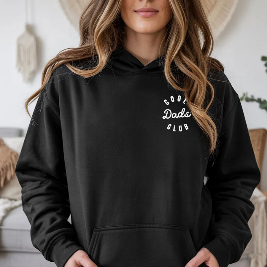 Cool Dads Club Hoodie | Minimalist Left Chest Design | Soft Cotton Blend | Father's Day Gift for New Dad