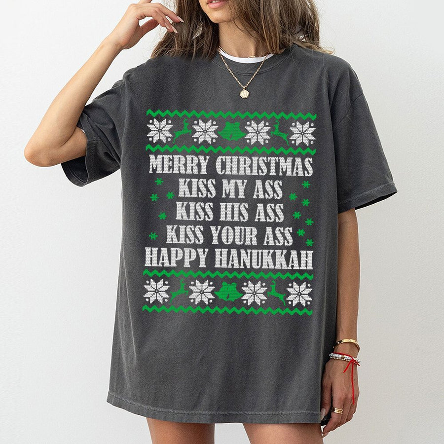 Funny Christmas T-Shirt | Ugly Sweater Style Holiday Quote | 100% Cotton Premium Tee | Sarcastic Xmas Party Gift for Adults
