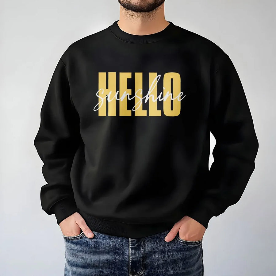 Hello Sunshine Shirt | Cute Summer Graphic Tee with Sunny Vibe | Premium 100% Cotton Top | Beach Trip & Family Vacation Outfit Gift