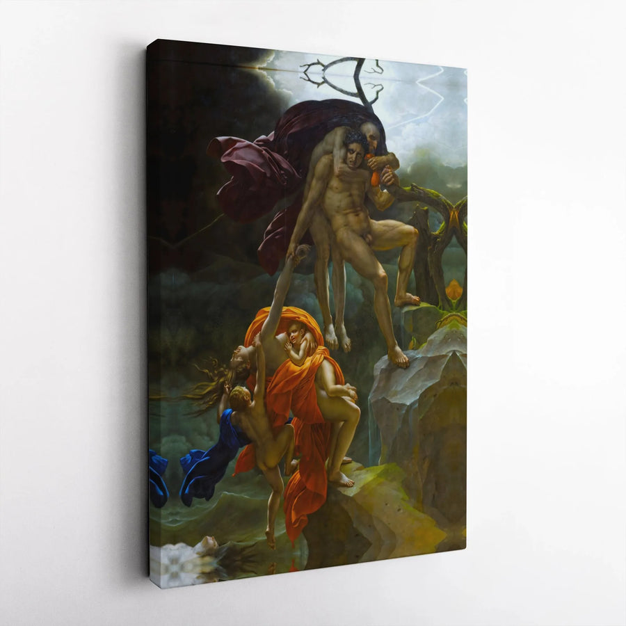 Scene of the Deluge Canvas Print | Anne-Louis Girodet Classic Art | Premium 1.25 Inch Gallery Wrap | Museum Quality Fine Art Home Decor