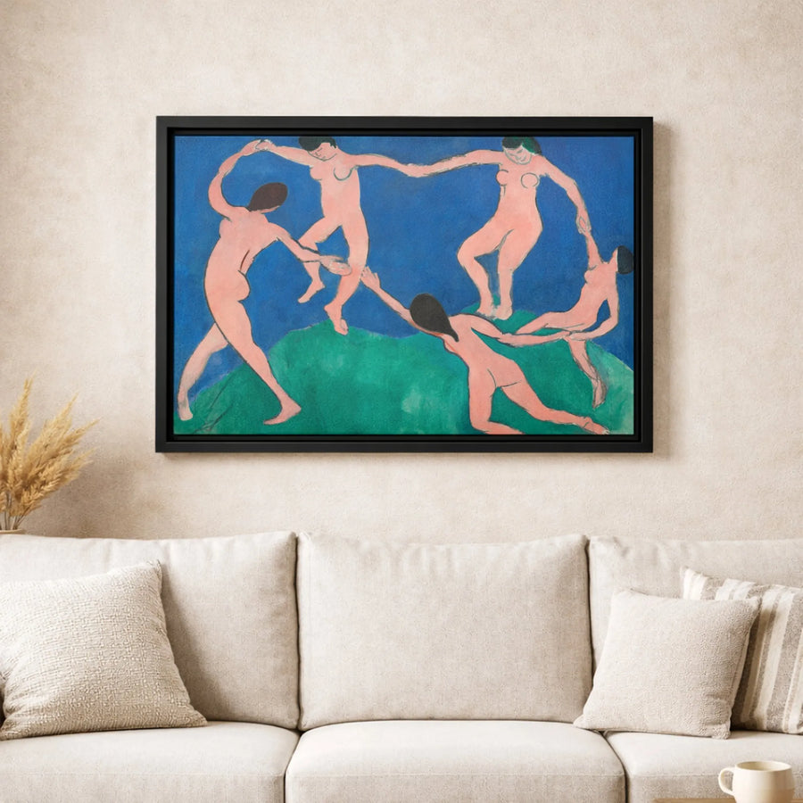 Henri Matisse The Dance Canvas Art | Famous Fauvist Painting Print | 1.25-Inch Gallery Wrap | Premium Modern Wall Decor for Home or Office