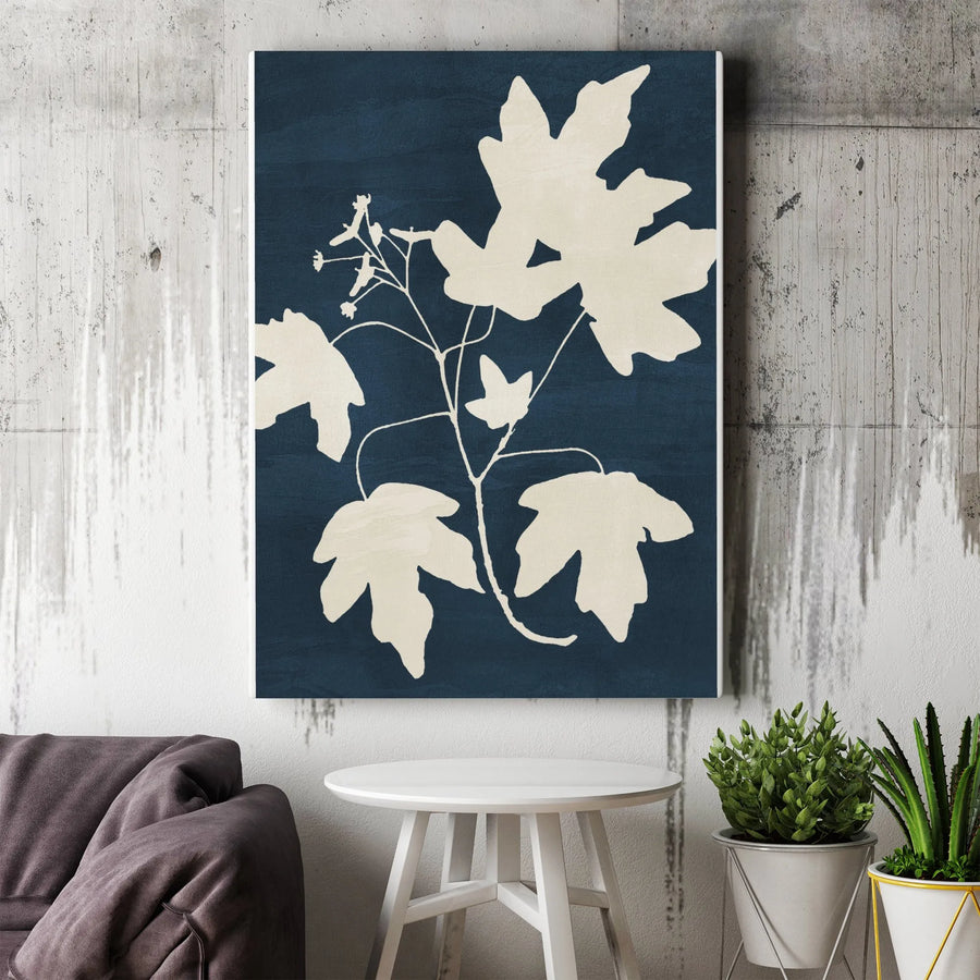 Maple Leaf Canvas Wall Art | Minimalist Botanical Silhouette Print | Premium Gallery Wrap Canvas | Modern Home Decor Gift