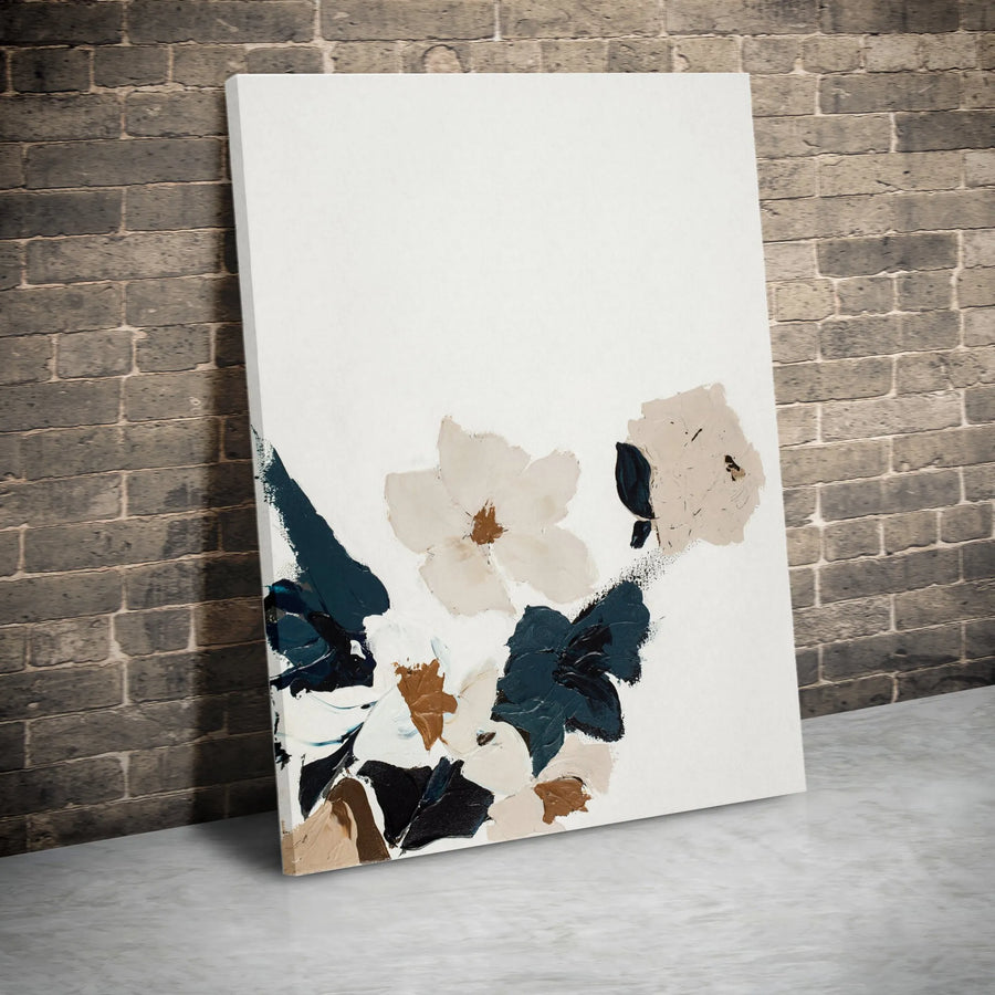 Abstract Floral Canvas Wall Art | Modern Minimalist Botanical Print | Premium 1.25" Gallery Wrapped Canvas | Modern Home Decor Gift