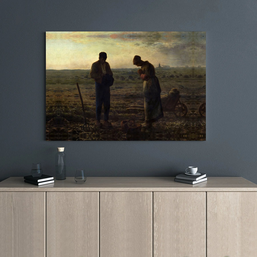 The Angelus by Jean-François Millet | Classic Realism Wall Art | Premium Gallery-Wrapped Canvas | Fine Art Decor for Home or Office